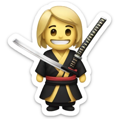 katana japaneese sticker