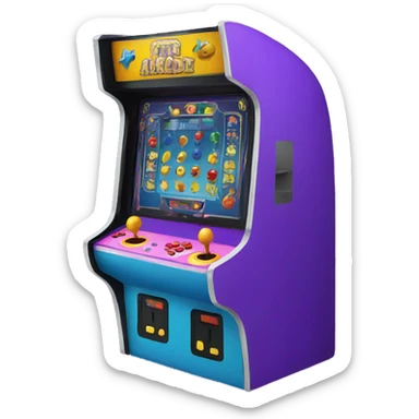 arcade machine sticker