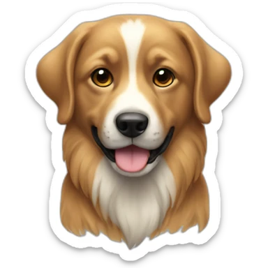 Un chien qui met 1 but sticker