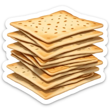 Three stacked matzoh sticker