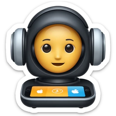 ai assistant icon sticker
