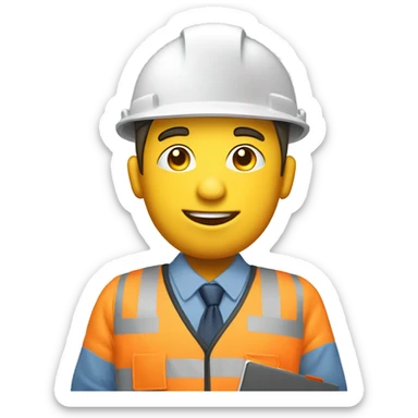 Electrical contractor project manager show with clipboard sticker