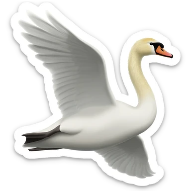 Cisne volando sticker