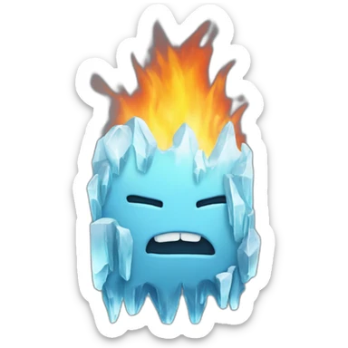 hielo y fuego sticker