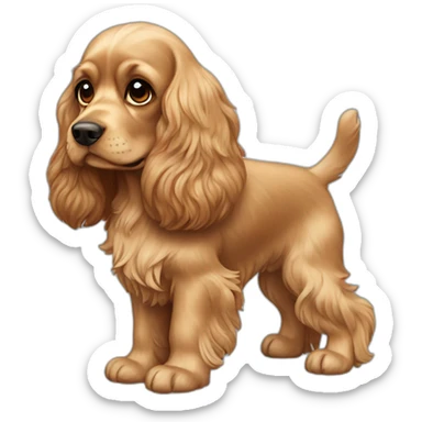 Cocker spaniel sticker