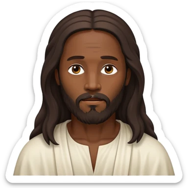 Black yeshua Christ  sticker