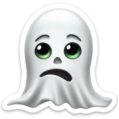 a funny ghost sticker