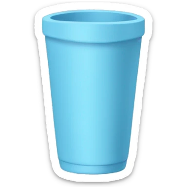 Light blue tumbler without face sticker