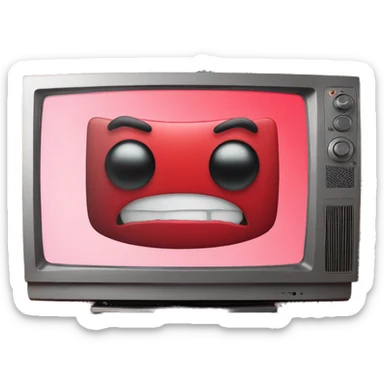 Netflix logo on a tv  sticker