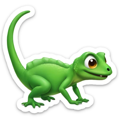 Lizard farting sticker