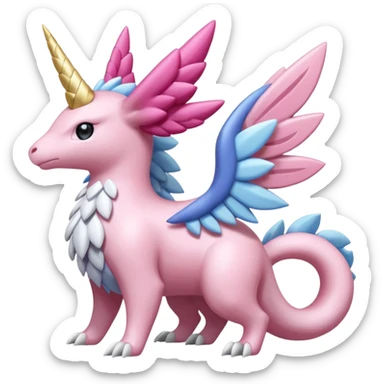 Diancie-Palkia-Amaura-Aurorus-aesthetic-fusion sticker