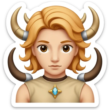 Gemini Taurus cusp zodiac sticker