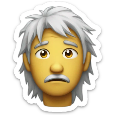 ivor storm sad face sticker