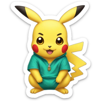 Picachu suerte sticker