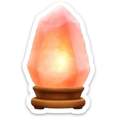 Pink Himalayan salt lamp less pink sticker
