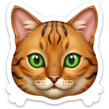 cute Bengal cat sticker