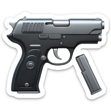 pistol  sticker