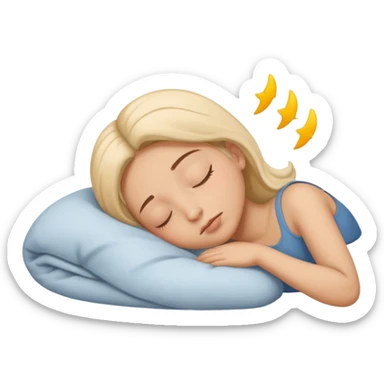 debout dormir sticker