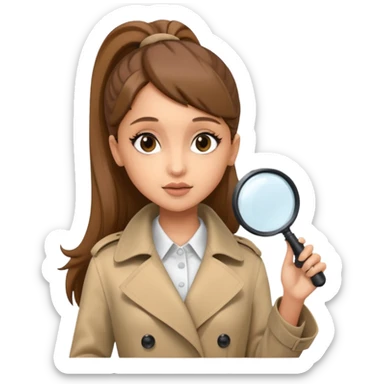 can you create Ariana Grande as an investigator? sticker