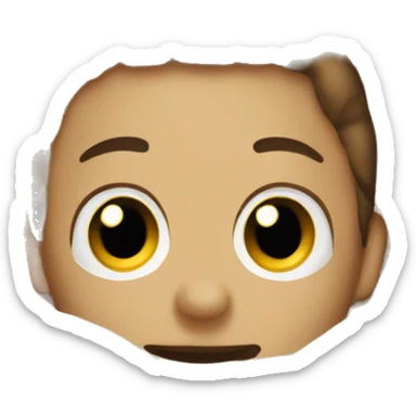 A cream blanket  sticker