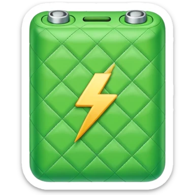 quilted battery icon sticker