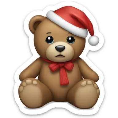 Christmas Teddy Bear sticker