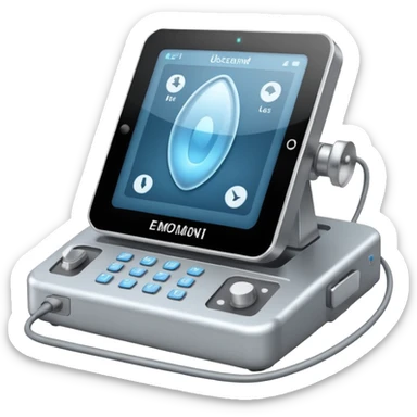 ultrasound machine system - large new more front view large ones- with whole box showing sticker