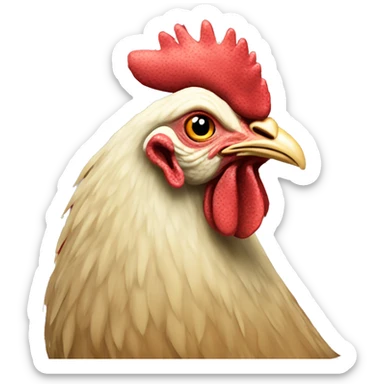 americana hen  sticker