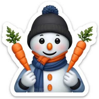 snowman with outfits  sticker