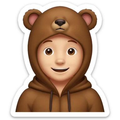  bear costume sticker