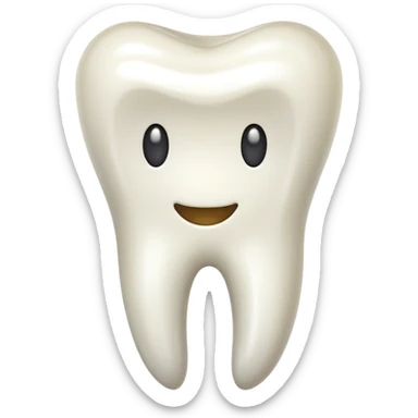 An incisor tooth sticker