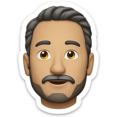 Hombre moreno gueso sticker