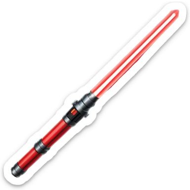 red lightsaber sticker
