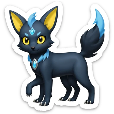 Luxray-Absol-Umbreon-Dewott-fusion sticker