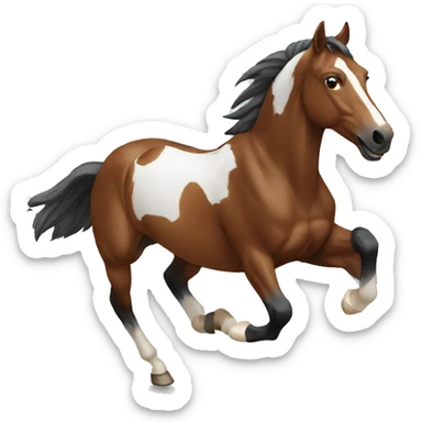 Horse running  sticker