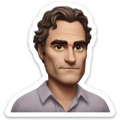 super joaquin phoenix bros sticker