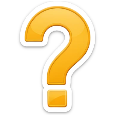 question mark icon, light outline, minimal, flat design sticker