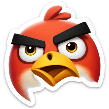 Angry birds chuck sticker