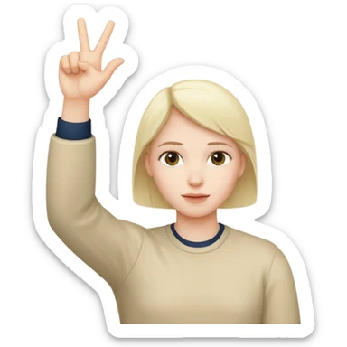 Make a YVL hand emoji doing the YVL hand signal sticker