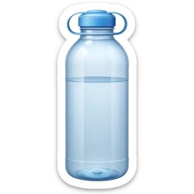 water bottle empty sticker