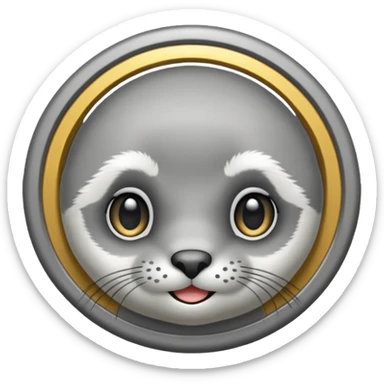 Seal with halo sticker