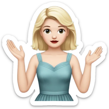 Laura Palmer hands clapping  sticker