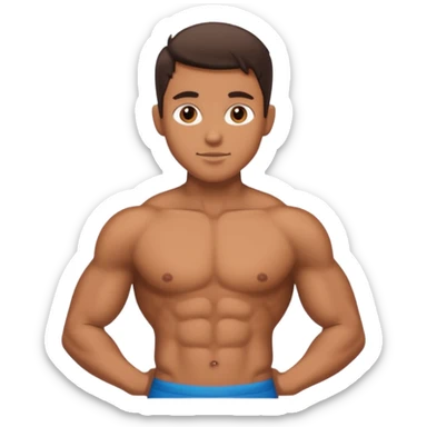 Muscles 6 pack sticker