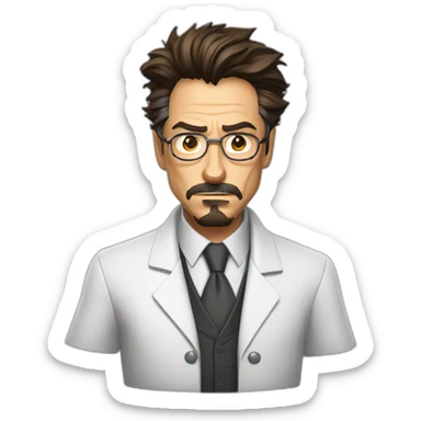 mad scientist Tony stark sticker