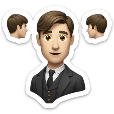 A reality emoji of Tom Shelby sticker