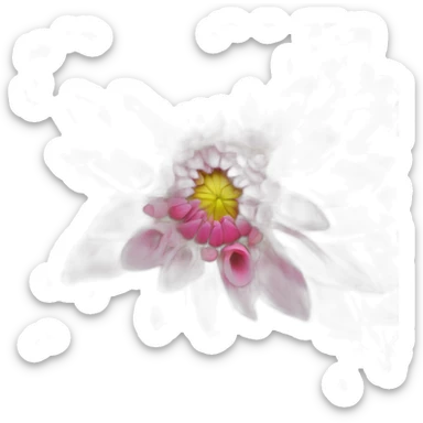 dahlia flower sticker