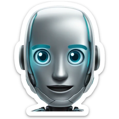 robot de la marca android sticker