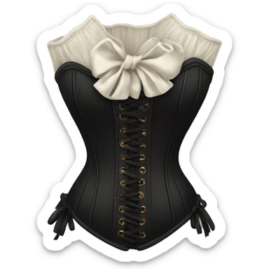  Black corset  sticker