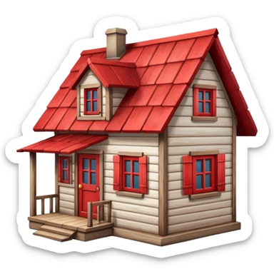casa pequeña sticker
