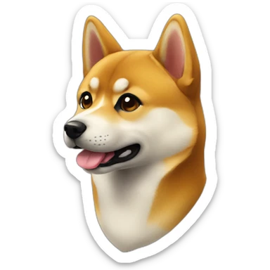 black-colored-cutest-shibainu sticker